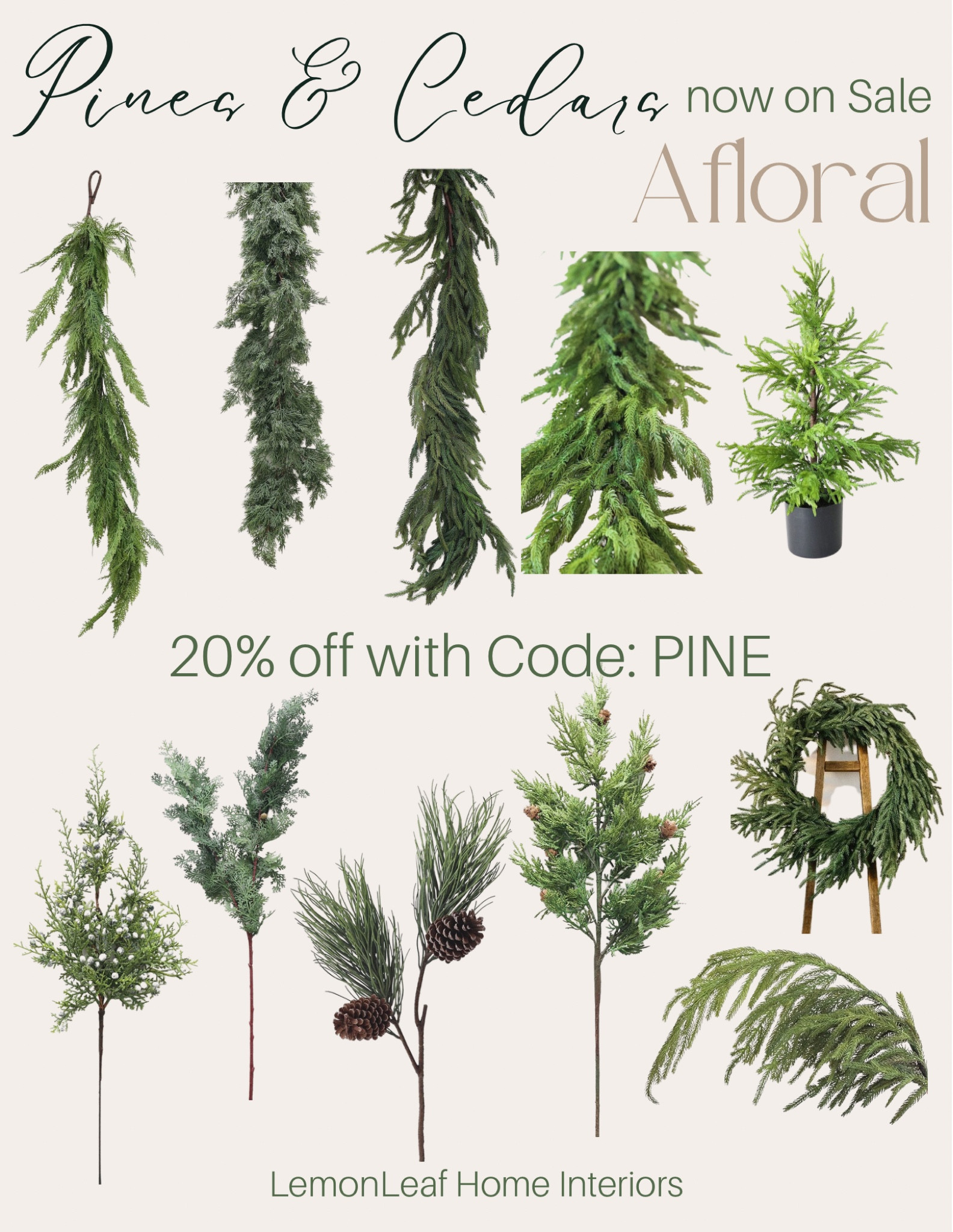 Last day of this sale!  Use code PINE for 20% off
Seasonal decor, holiday decorations, Christmas garland, holiday greenery



#LTKsalealert #LTKhome #LTKSeasonal