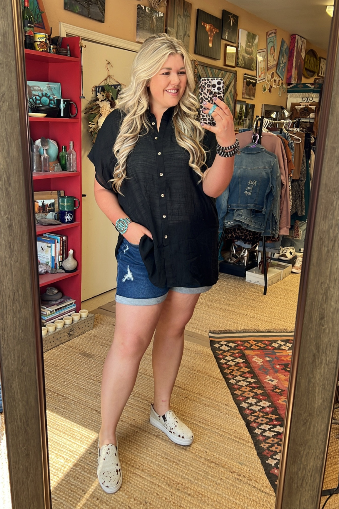 Love this blouse ~ lightweight cotton/linen blend makes it an easy breezy option for dressing up without melting in places it’s still hot this Fall! Great length, love the fit. I’m in a medium comfortably, I’m normally a 2X so it’s a generous fit. Haven’t washed it yet, but I’ll probably just get it dry cleaned so I know it won’t shrink! 

#LTKplussize