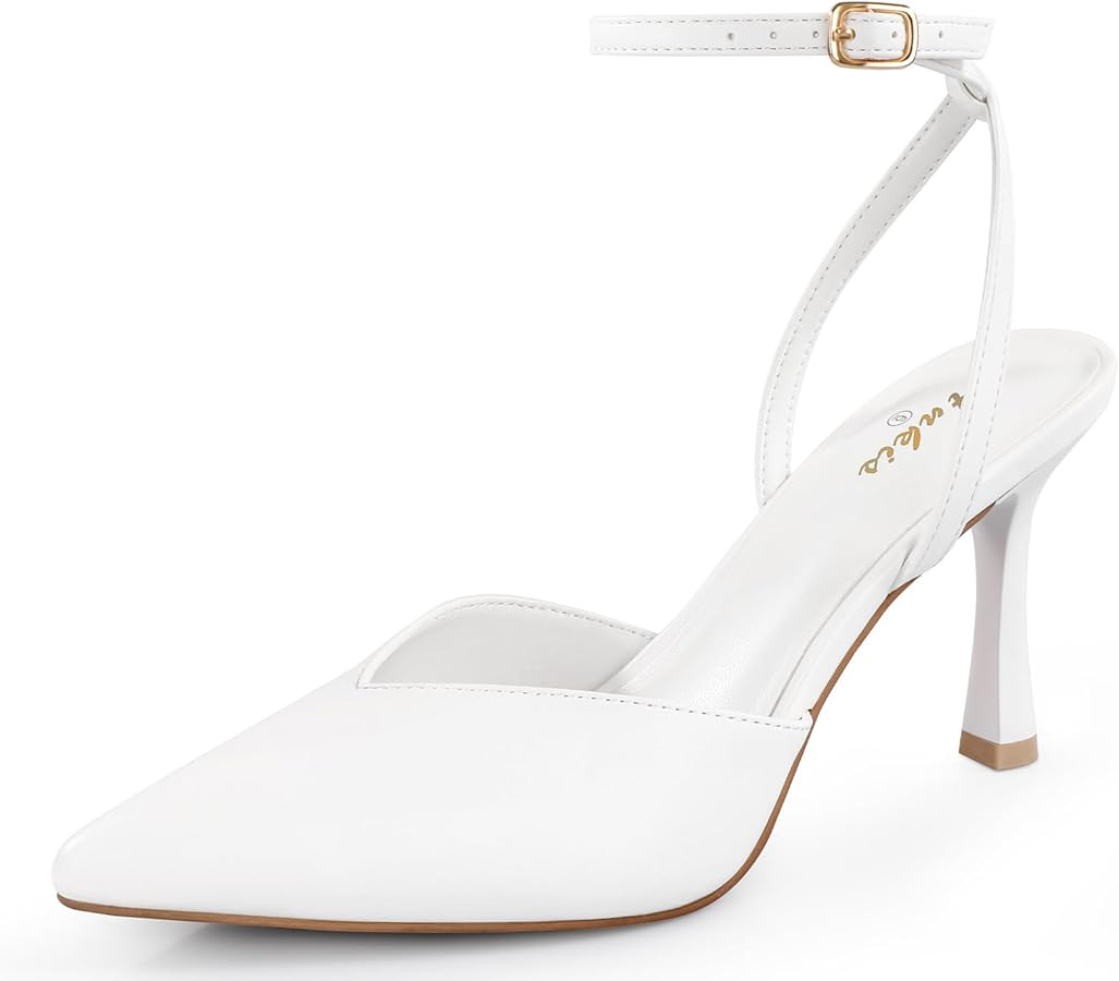 Ankis Slingback Heels for Women Closed Toe Women's Pumps Kitten Heel Wedding Party Casual Dress S... | Amazon (US)