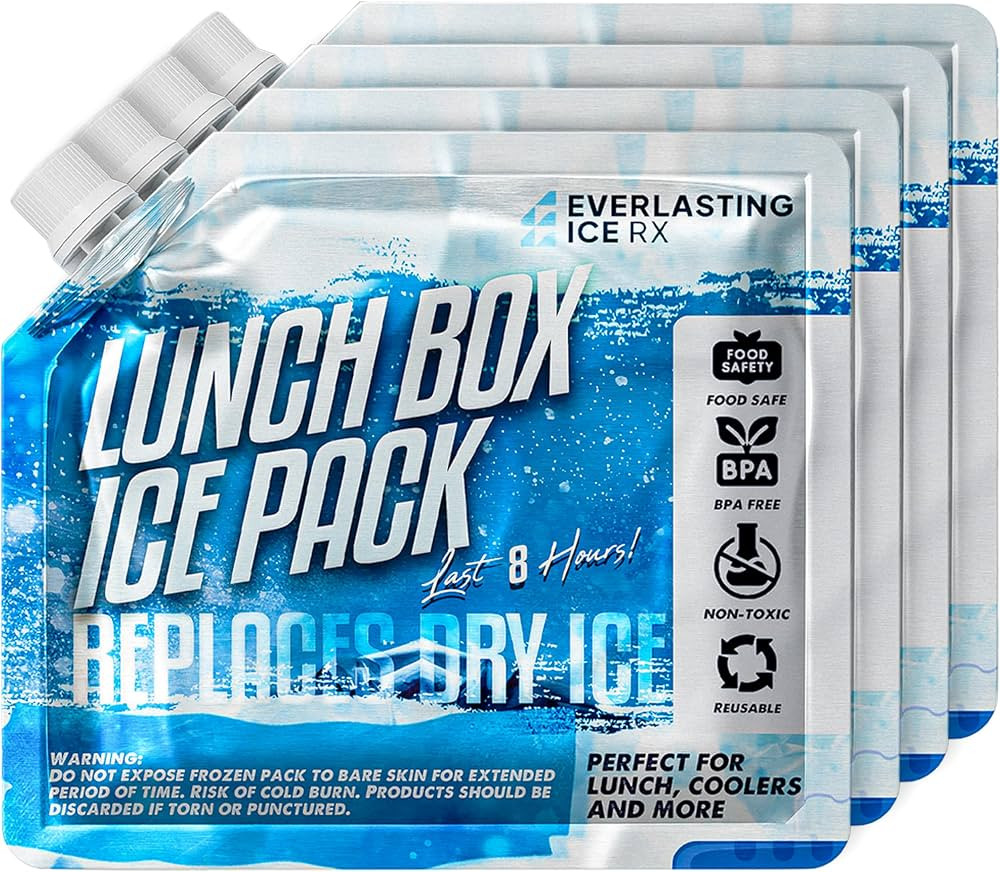 Everlasting Ice RX Reusable Ice Packs for Cooler (4 Pack) Up to 48 Hours Freezer Packs for Cooler... | Amazon (US)