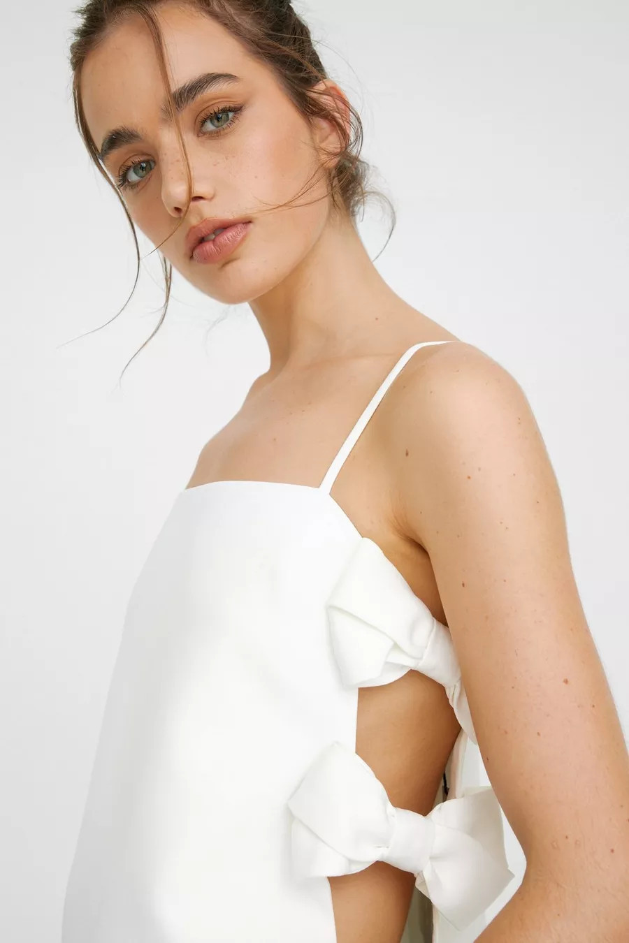 Bow Detail Tailored Strappy Top | Nasty Gal US
