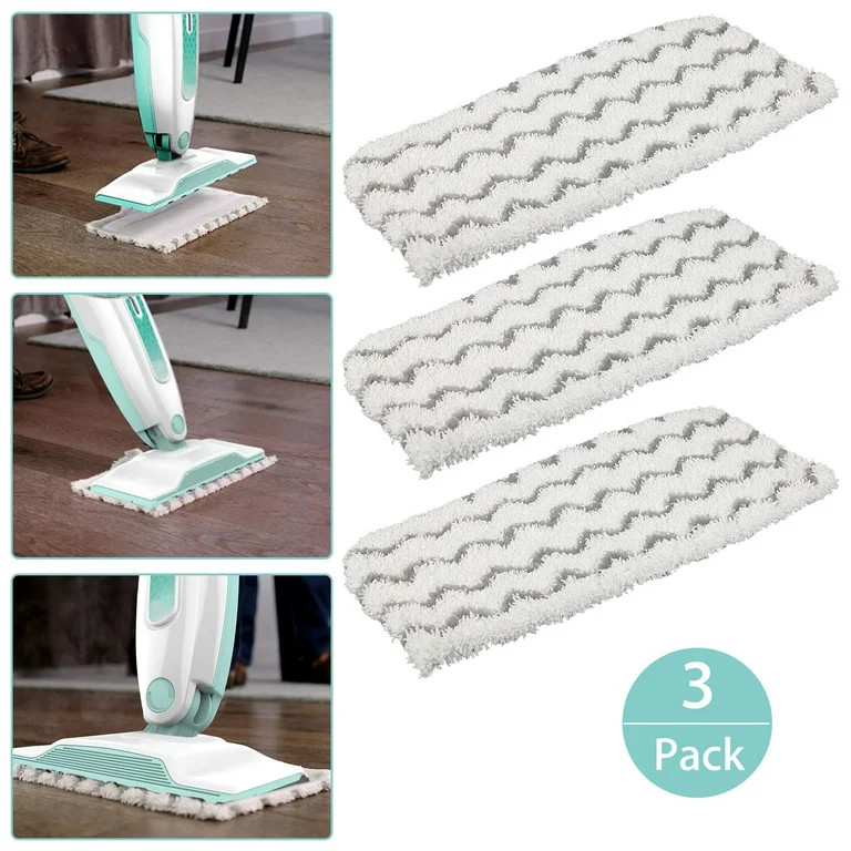 EEEkit 3/6Pack Microfiber Steam Washable Reusable Mop Pads for Shark Vacuum Cleaner S1000/S1000A ... | Walmart (US)