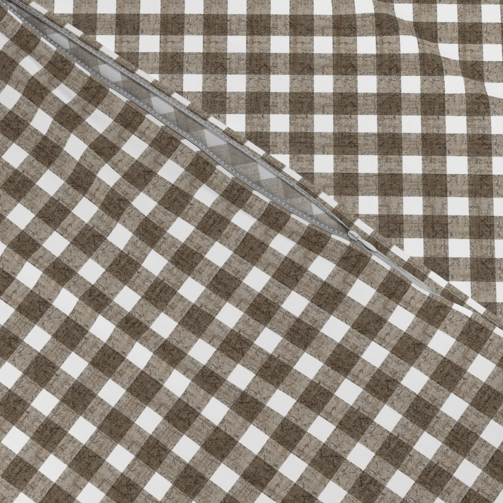 Gingham Natural Duvet Cover | Spoonflower | Spoonflower