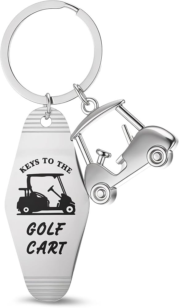 Golf Cart Keychain Golf Gifts Keychains for Men Women Keys To The Golfs Cart Accessories Retro Mo... | Amazon (US)