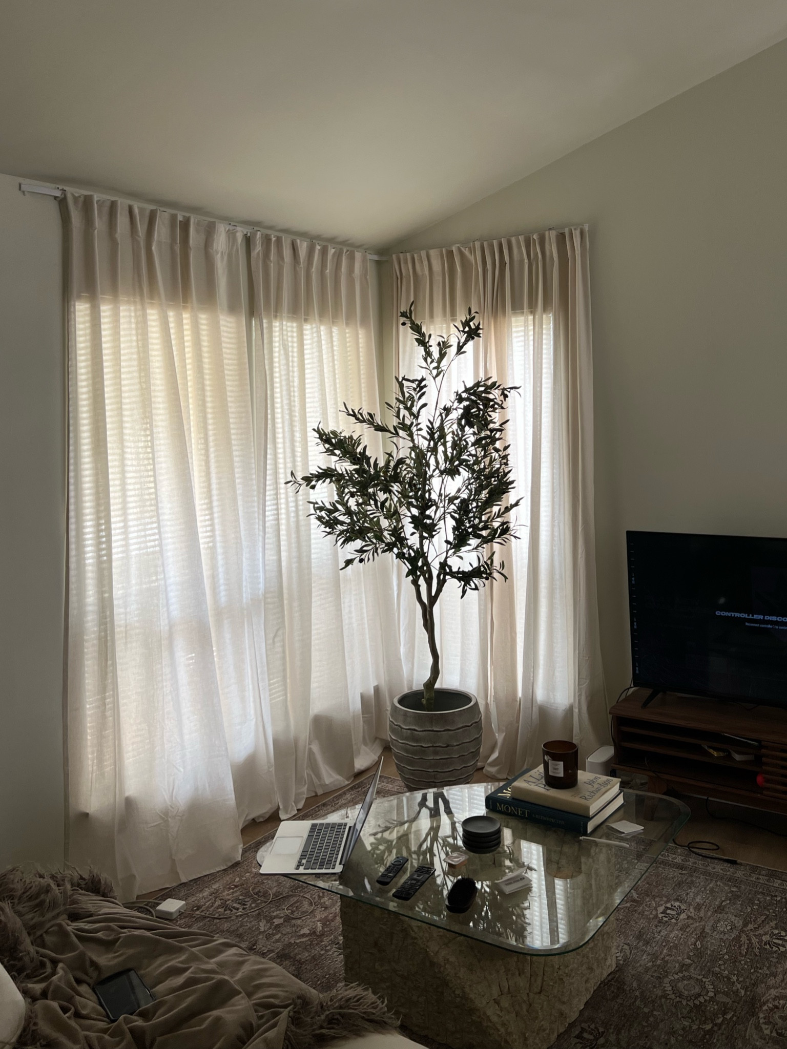 just installed the drapes and they look so luxe! ☁️ we installed them on rolling tracks from Amazon and did floor to ceiling to give it a luxury hotel feel

#LTKhome #LTKstyletip #LTKSpringSale