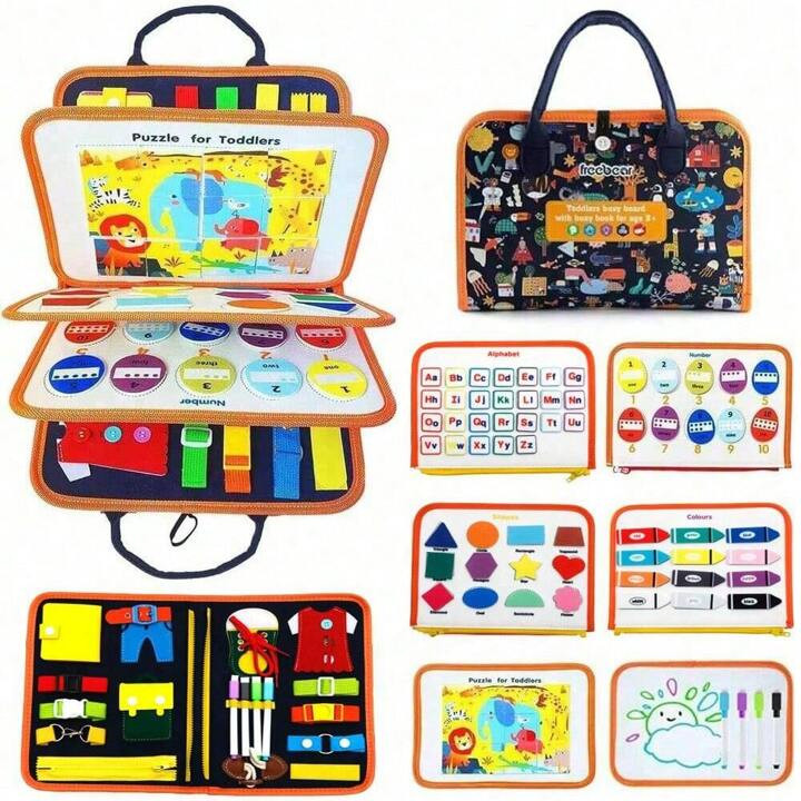1PC Montessori Early Education Learning Toy, Sensory Activity Developing Board Toys For Toddlers,... | SHEIN