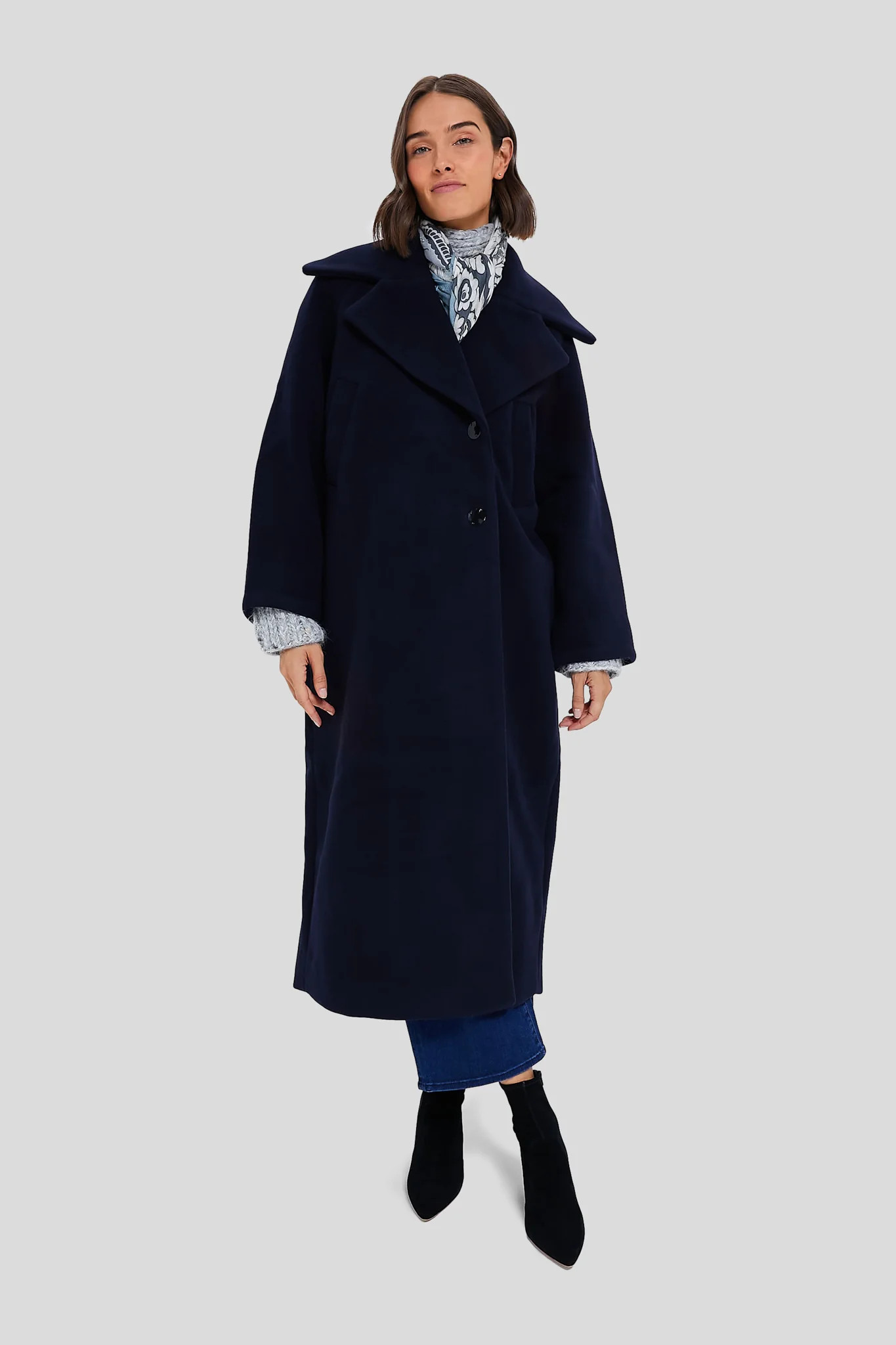 Sky Captain Boiled Wool Large Collar Coat | Tuckernuck (US)
