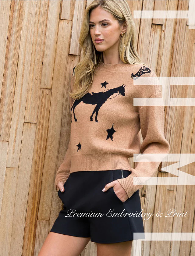 THML Saddle Up Sweater | The Collection Texas