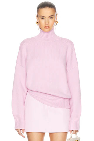 SEROYA Elsa Turtleneck Sweater in Pink | FWRD 