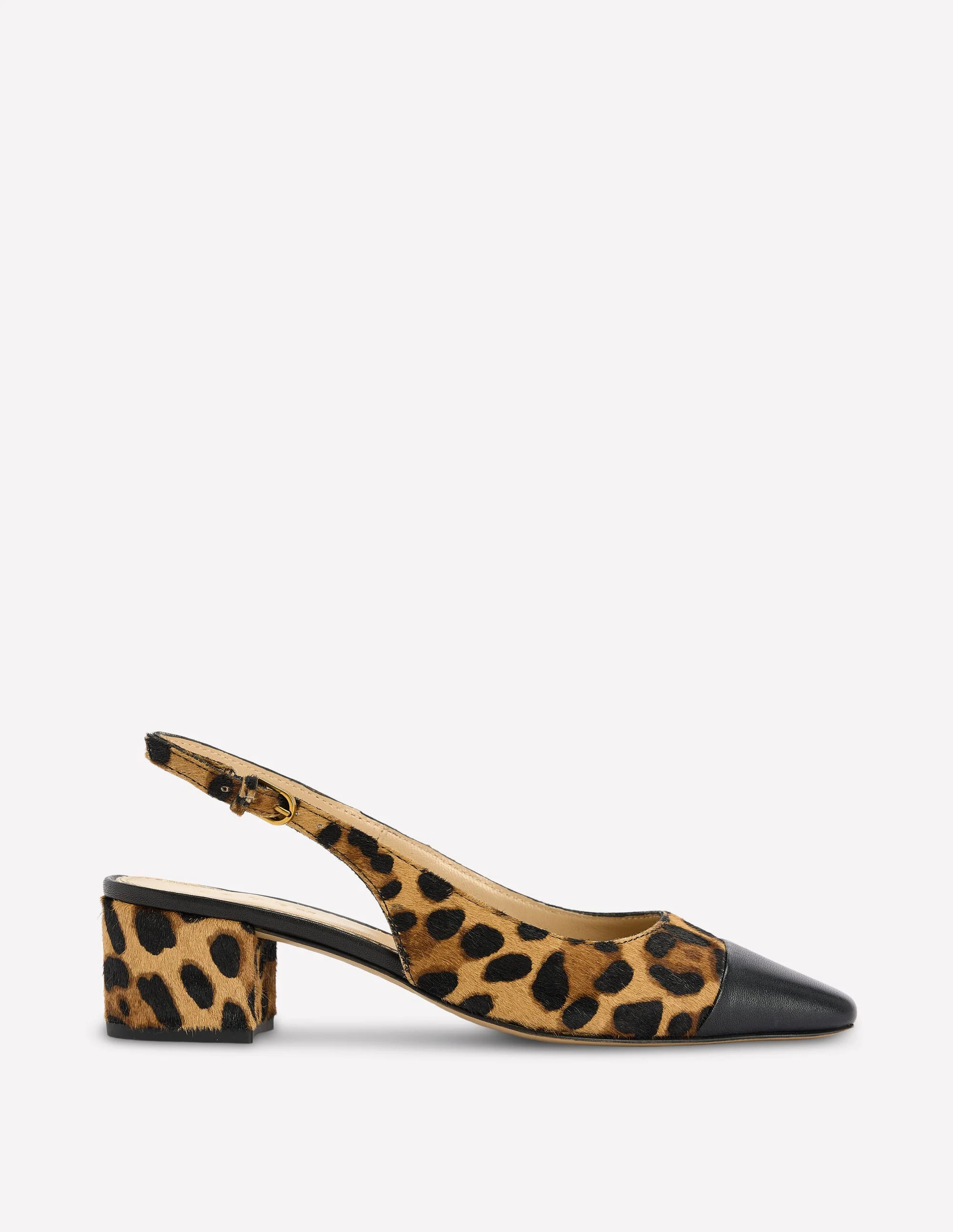 Ailsa Block Heel Slingbacks-Classic Leopard | Boden UK
