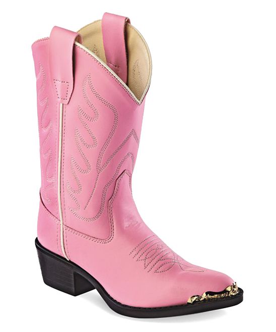 Old West Western Boots Pink - Pink Cowboy Boot - Kids | Zulily