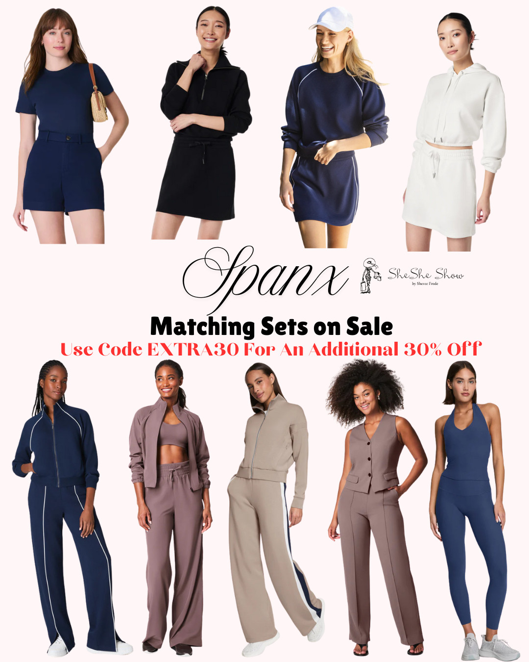  
Spanx sale on sale Extra 30 with code
 Air Essentials 
Full zip active jacket and tracker pants pants

#LTKFindsUnder100 #LTKActive #LTKOver40