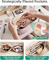 BAGSMART Makeup Bag Travel Cosmetic Bag, Puffy Padded Make Up Bags for Women Makeup Organizer Cas... | Amazon (US)