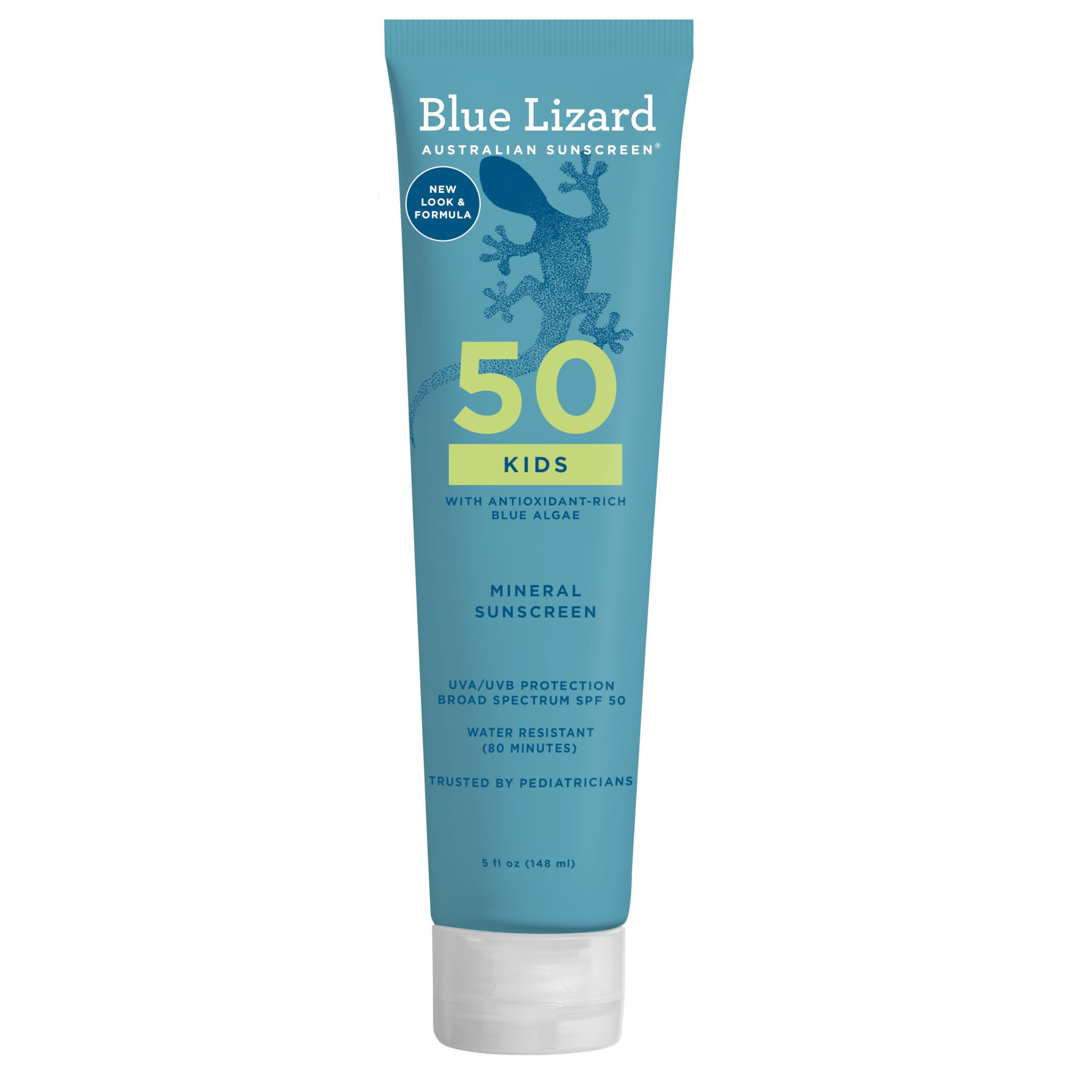 BLUE LIZARD Kids Sunscreen Lotion SPF 50+ 5oz Tube, cream | Amazon (US)