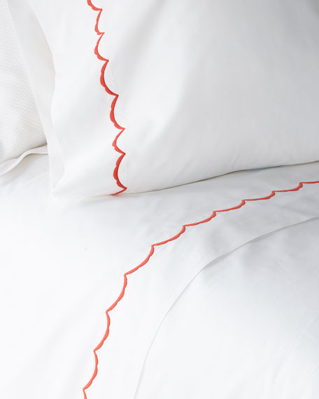 Scallop Twin Sheet Set | Horchow