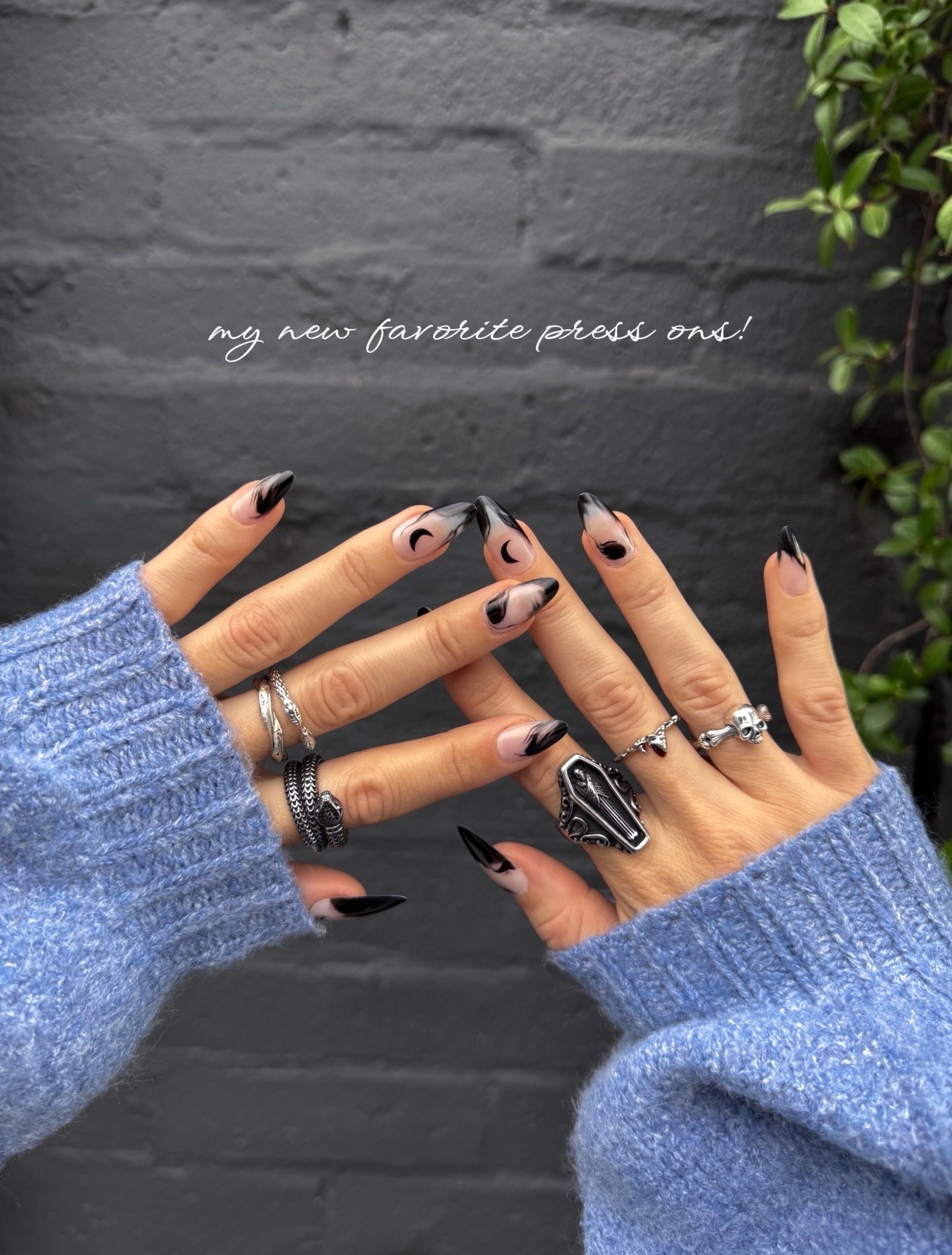 my new favorite goth/alternative press on nails! they’re so good! mine stayed on for  2 weeks 🖤

#LTKBeauty #LTKFindsUnder50