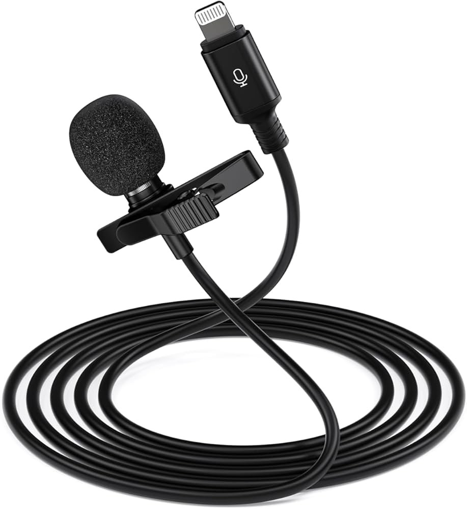 ttstar Lavalier Microphone for iPhone Lapel Mic for Video Recording with Long Cord External Omni ... | Amazon (US)