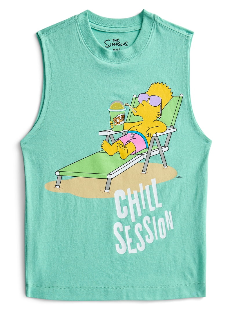 The Simpsons Boys Graphic Muscle Tank Top, Sizes 4-18 | Walmart (US)