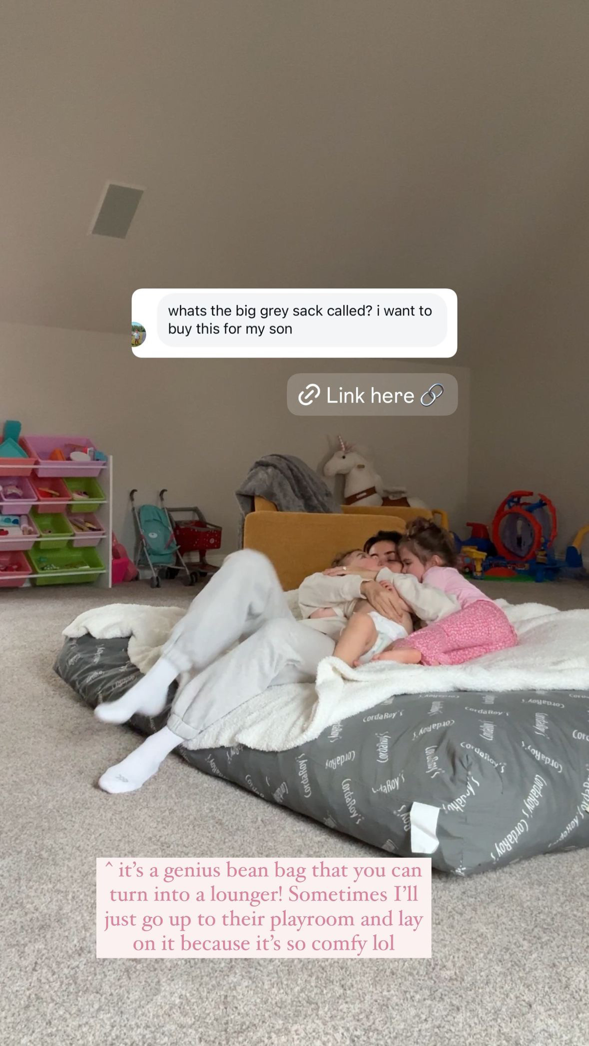 Bean bag lounger that can turn into a lounger from Amazon  

 #LTKGiftGuide #LTKHome #LTKKids