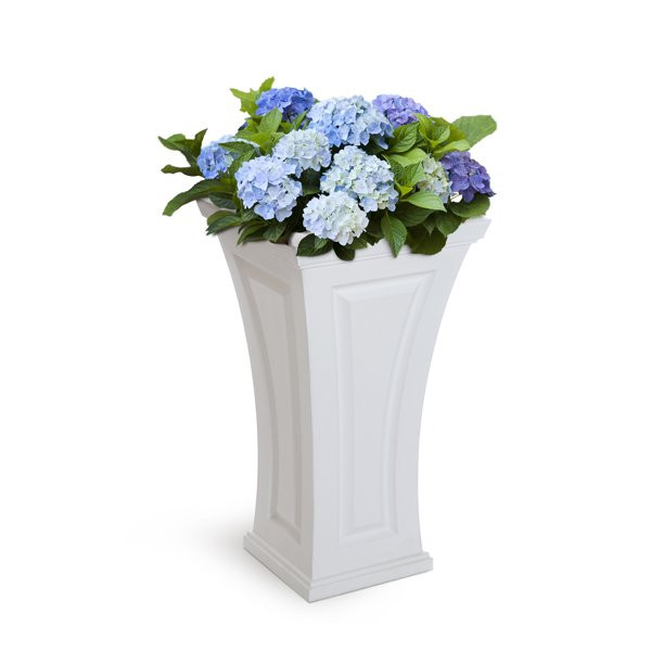 Mayne Cambridge Tall Planter White - Walmart.com | Walmart (US)
