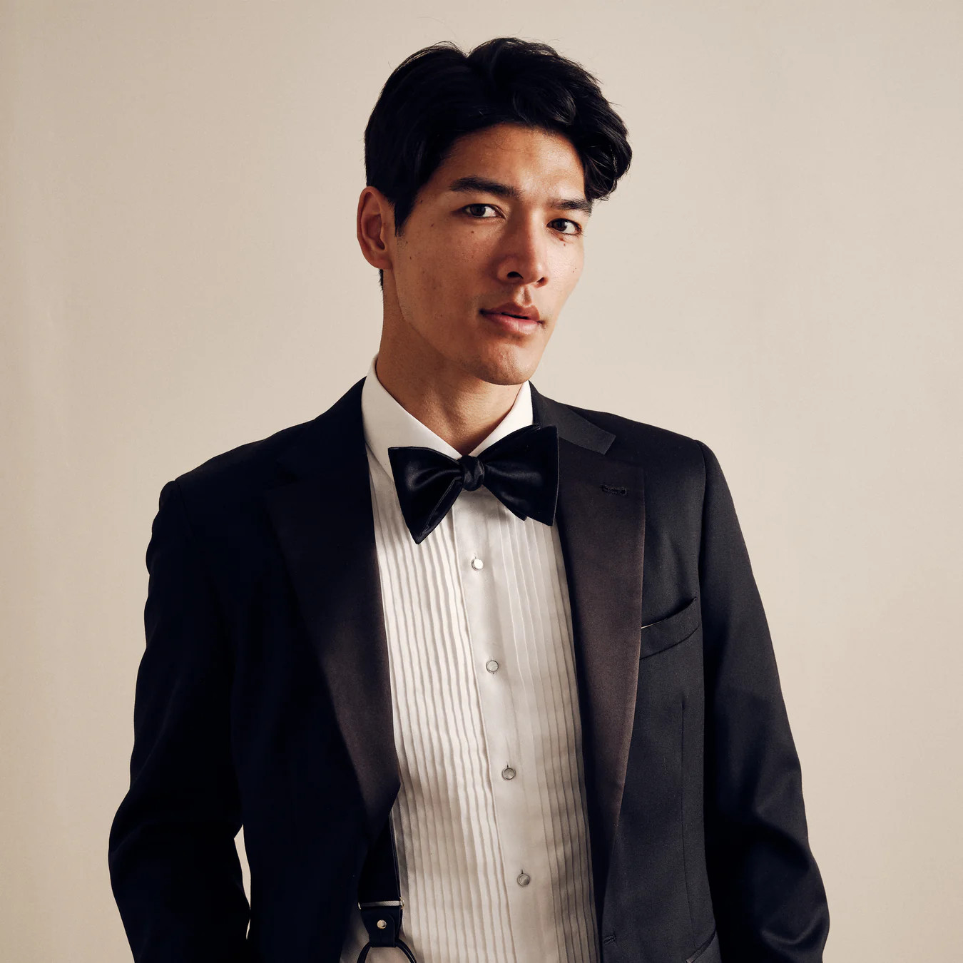 Solid Satin Black Bow Tie | Silk Bow Ties | The Tie Bar | The Tie Bar