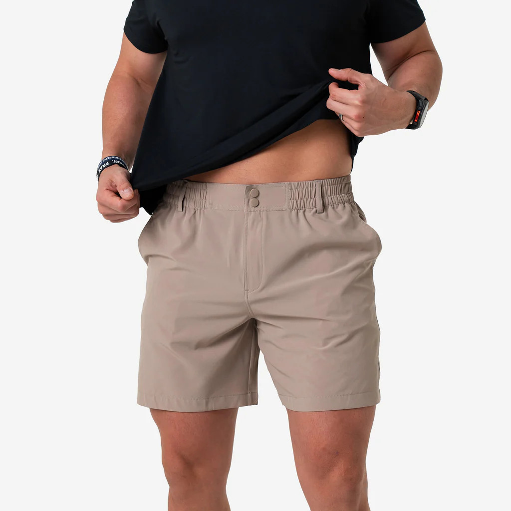 Everyday Short - Cobblestone Khaki - Duck Hunt Pocket | BURLEBO
