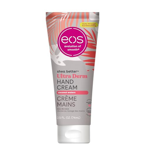 eos Shea Better Hand Cream - Coconut, Natural Shea Butter Hand Lotion and Skin Care, 24 Hour Hydration with Shea Butter & Oil, 2.5 oz, Packaging May Vary | Amazon (US)