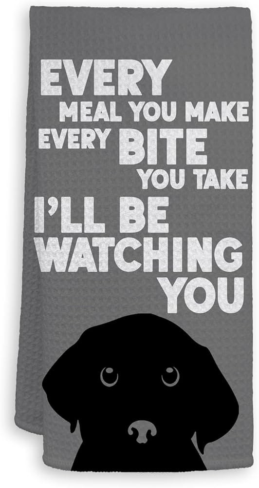 HIWX Funny Dog Every Meal You Make Every Bite You Take I'll Be Watching You Decorative Kitchen To... | Amazon (US)