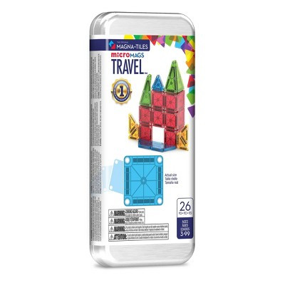 MAGNA-TILES microMAGS Travel Set: Educational Magnetic Building Toys for Math and Creative Thinking, 26 Pieces | Target