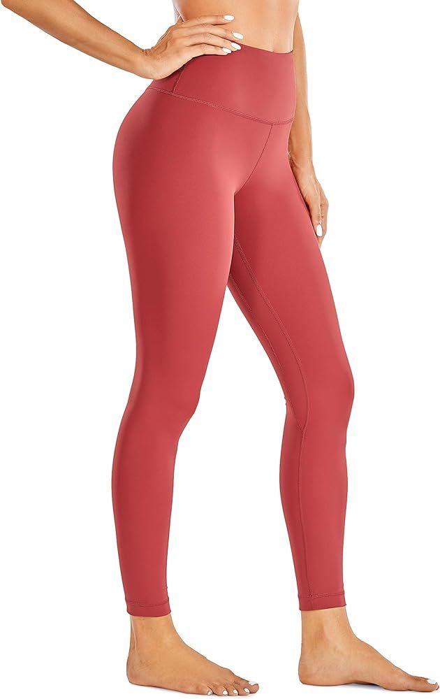 CRZ YOGA Women's Naked Feeling Yoga Pants 25 Inches - 7/8 High Waisted Workout Leggings | Amazon (US)