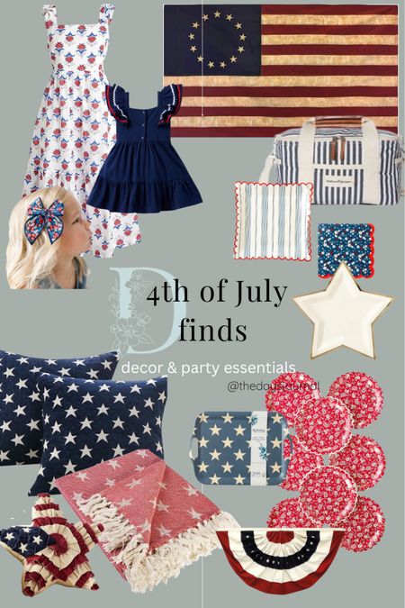 4th of July is a little over a week away! Here are some of my favorite patriotic finds - from decor to wardrobe and all your party essentials 
#4thofjuly #patrioticdecor 

#LTKunder100 #LTKhome #LTKSeasonal