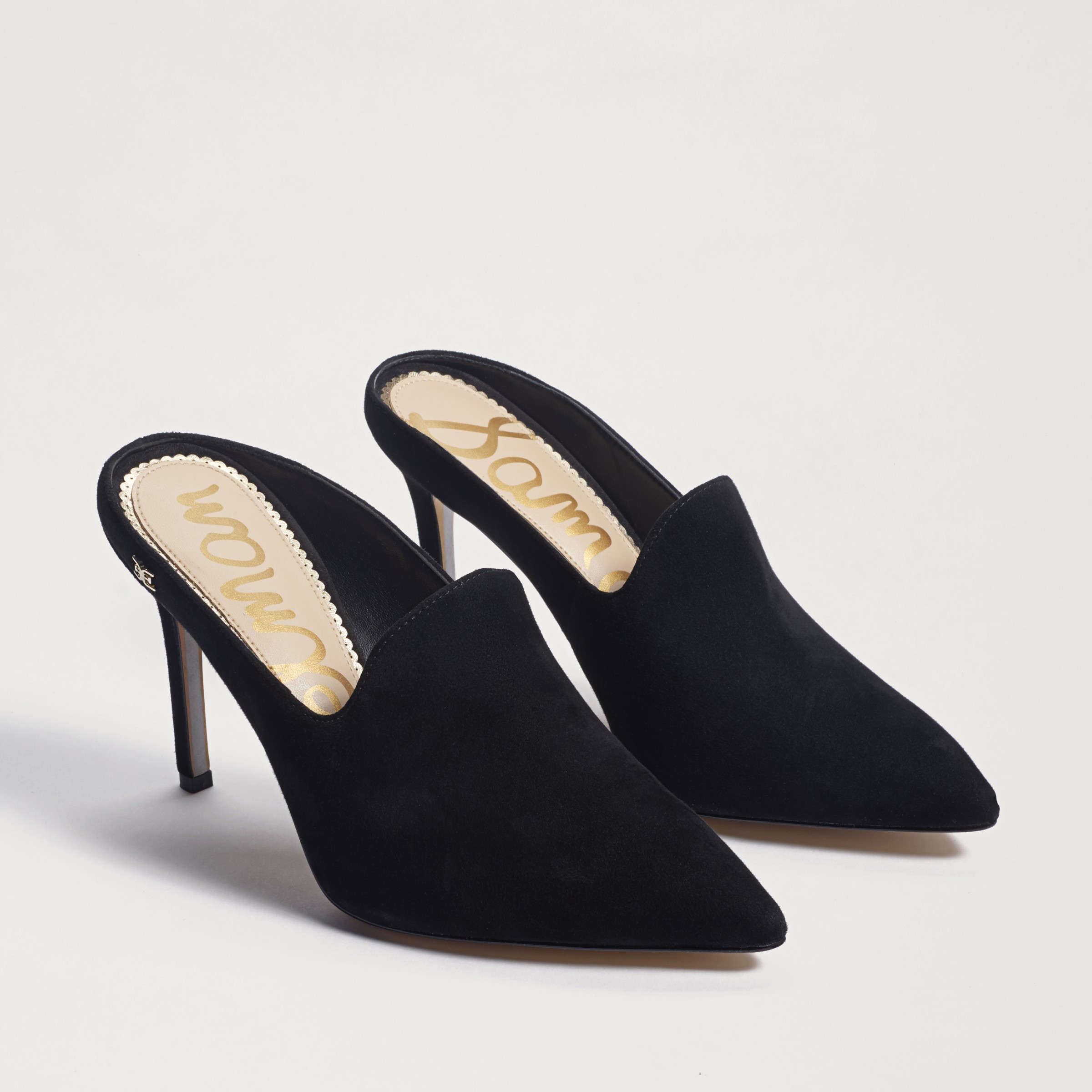 Sam Edelman Harlee Stiletto Mule Black Suede | Sam Edelman