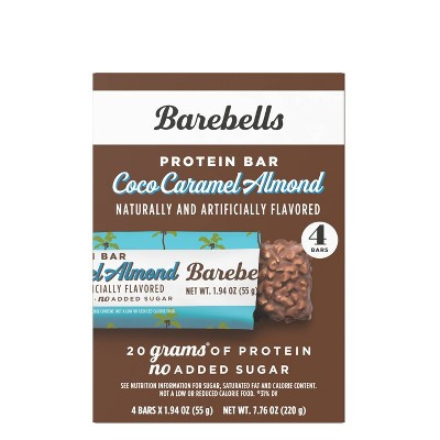 Barebells Coco Caramel Almond Nutrition Protein Bars - 20g Protein - 7.76oz/4pk | Target
