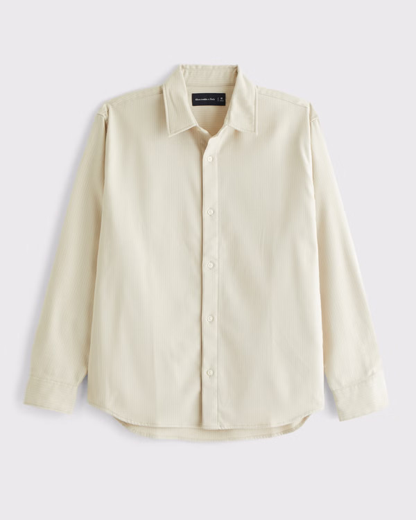 Men's Brushed Button-Up Shirt | Men's | Abercrombie.com | Abercrombie & Fitch (US)