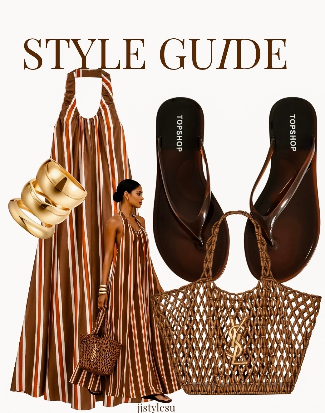 Style Guide: Brown Tones Done Right 🤎✨

This striped maxi dress is giving effortless luxury. Paired with jelly flip flops, a woven tote, and bold gold bangles for the perfect summer look. Save this outfit for your next vacation, brunch, or warm-weather day out.

#LTKStyleTip #LTKFashion #SummerStyle #VacationOutfit #MaxiDress #StripedDress #NeutralStyle #BrownOutfit #ResortWear #FashionInspo #OOTD #jjstylesu 🤎✨

#LTKSeasonal #LTKOver40 #LTKootd