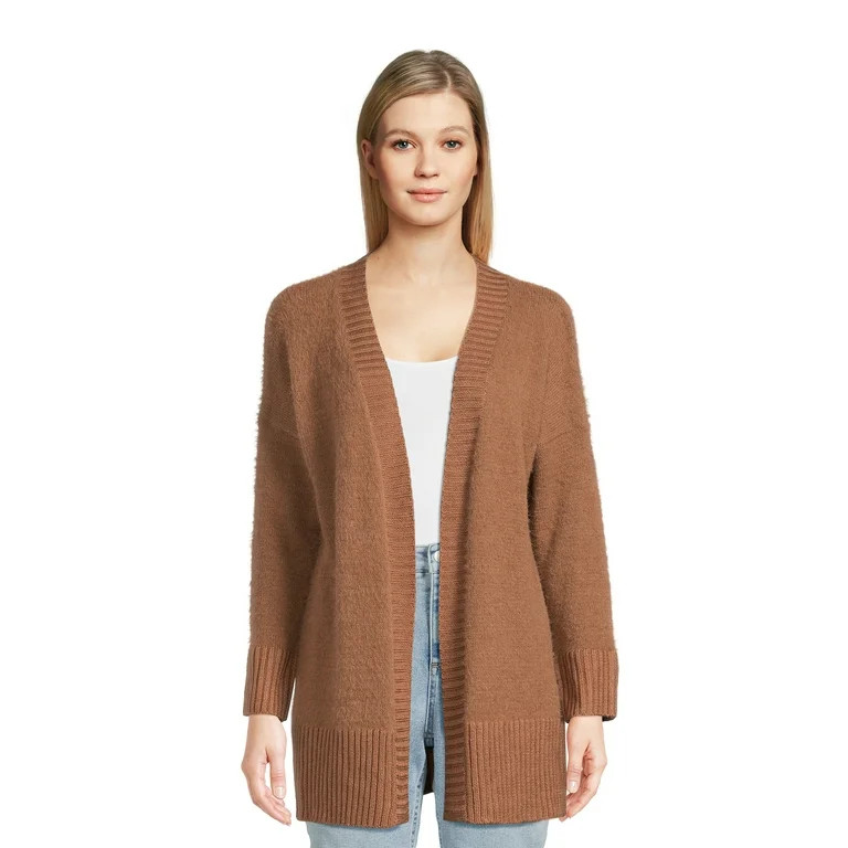 Dreamers by Debut Women's Open Front Cardigan Sweater, Midweight, Sizes XS-XL | Walmart (US)