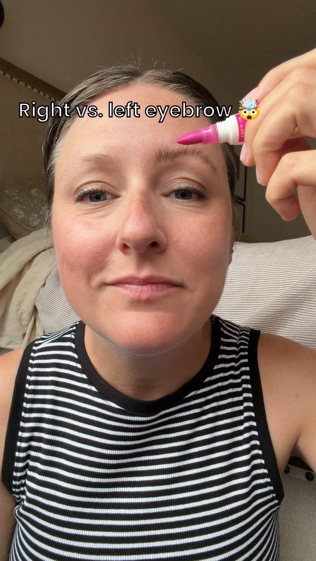 Okay wait… the difference between my brows after this combo is actually wild 😳 I used a brow gel first to add a bit of color and fullness, then went in with a brow laminating gel to lift and hold everything in place — and the before vs after (right vs left) says it all. It gives that fluffy, lifted look without having to get anything professionally done, and it holds all day. If your brows tend to fall flat or you just want them to look a little more full and structured, this combo is so good. The best part? It's not crispy or hard. Linked to the exact products I used here.

#LTKmomlife #LTKOver40 #LTKBeauty