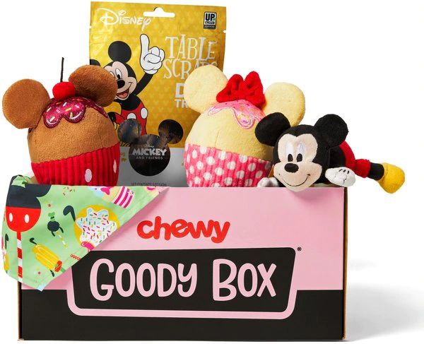 GOODY BOX Disney Mickey Mouse & Minnie Mouse Dog Box, Small - Chewy.com | Chewy.com