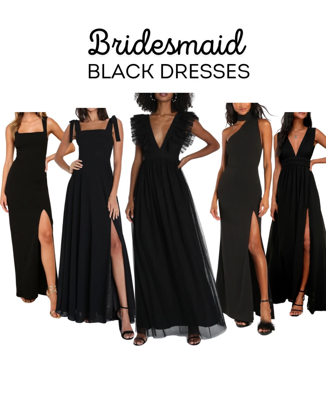 Black bridesmaids or wedding guest dressess

#LTKWedding #LTKFindsUnder100 #LTKSaleAlert