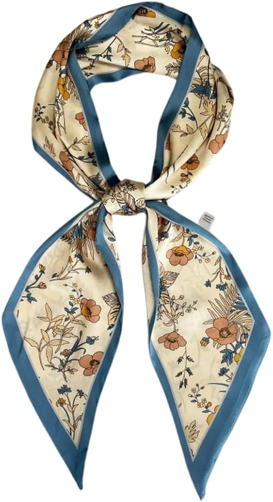 Silk Head Scarf for Hair Fashion Headwrap for Women Lightweight Neck Tie | Amazon (US)