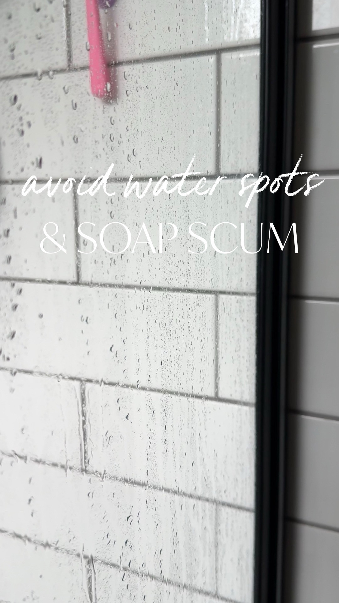 Hard water spots are the WORST to get rid of, so I tackle them in multiple ways, this no scrubbing cleaning solution being one of them! The other ways I combat them are below 👇🏼

I use this on days I don’t squeegee, in addition to a weekly cleaner, using water spot remover gel and ceramic coating, to prevent water spot buildup. 💦The water spot remover gets rid of the water spots, the ceramic coating repels the water to help prevent the buildup, and the weekly spray adds an extra layer of cleaning and protection, especially when I don’t have the time to scrub and clean the shower all the time! 🧼

#LTKHome #LTKSeasonal #LTKFindsUnder50