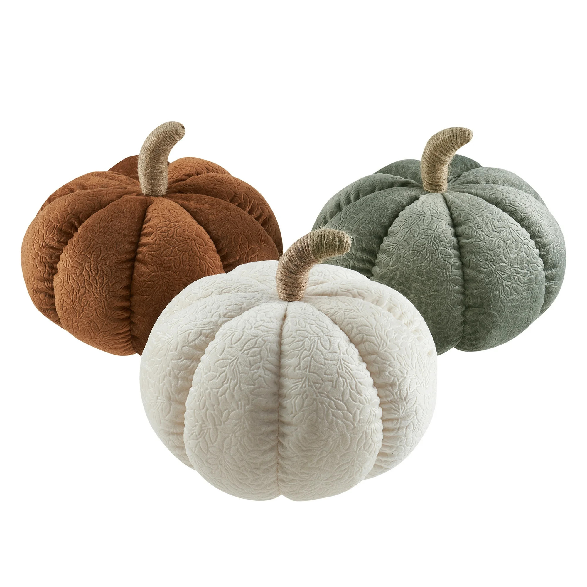 My Texas House 6" x 10" Kellen Ivory Fall Harvest Pumpkin Decorative Pillow | Walmart (US)