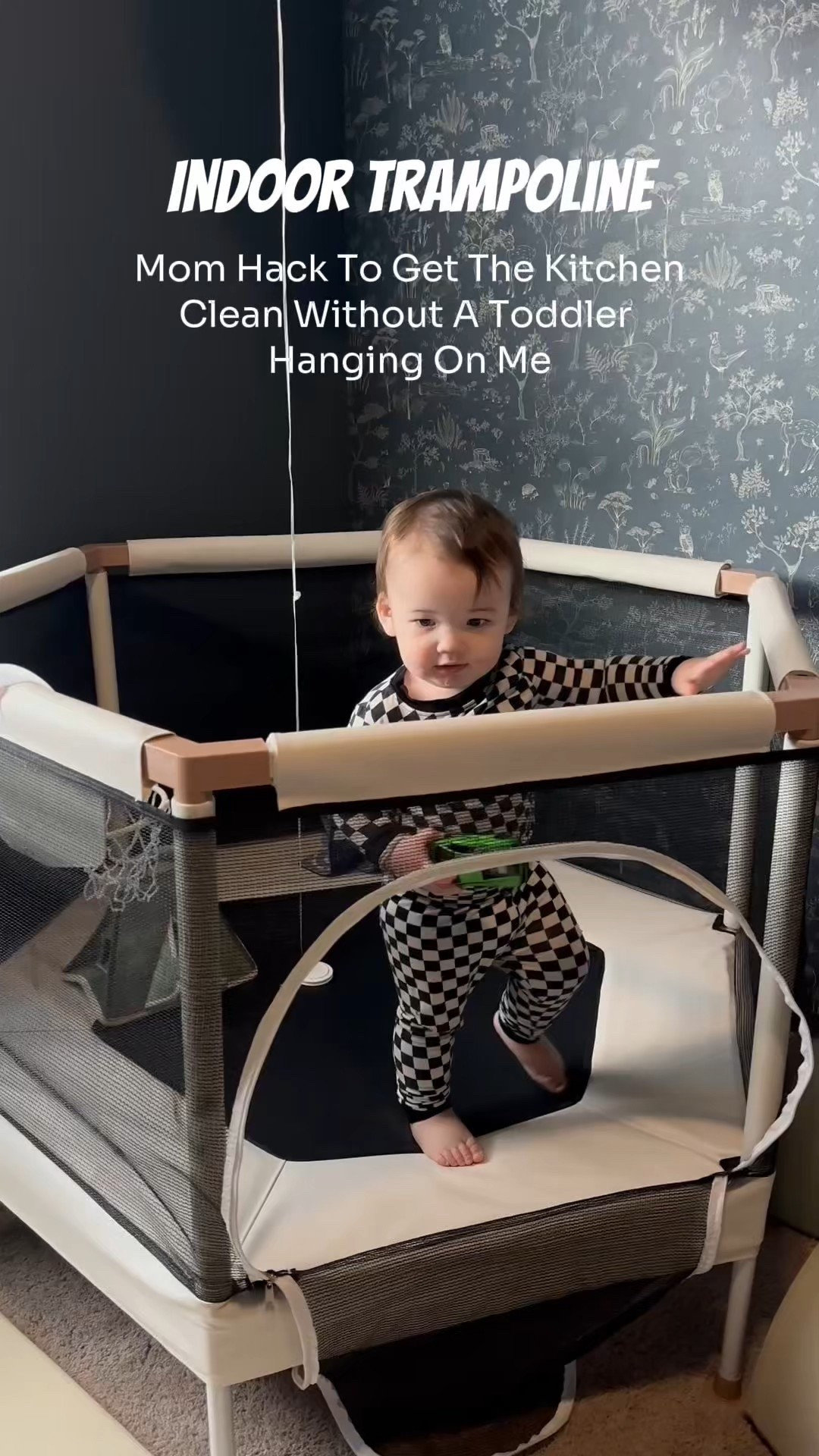 This indoor trampoline are one of the only things that keeps my toddler entertained! The best part? Its aesthetic 😂

I linked it down below!

#LTKHome #LTKFamily #LTKKids
