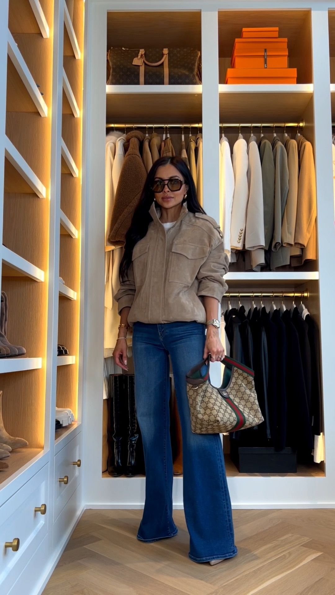 Casual fall outfit
Amazon suede jacket
Mother hustler roller sneak jeans
Gucci giglio small bag 

#LTKSeasonal #LTKFindsUnder100 #LTKStyleTip