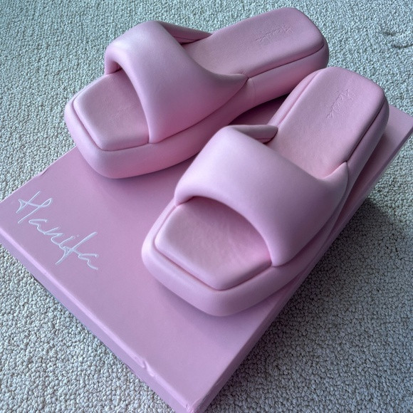 Hanifa Zoe Padded Slides - Pink - 36 | Poshmark