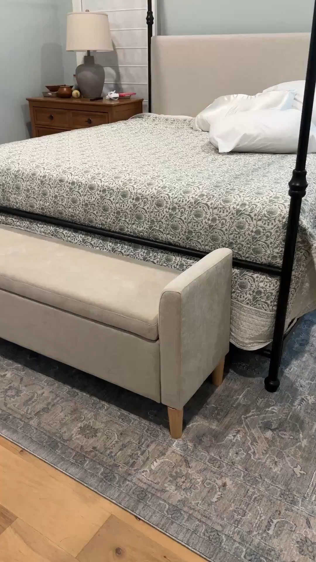 New bedroom bench! Obsessed with the storage in this! Also bought these 6” wooden legs that just twist right into the bottom to make the bench taller! #LTKStyleTip #LTKWatchNow



#LTKSeasonal #LTKHome