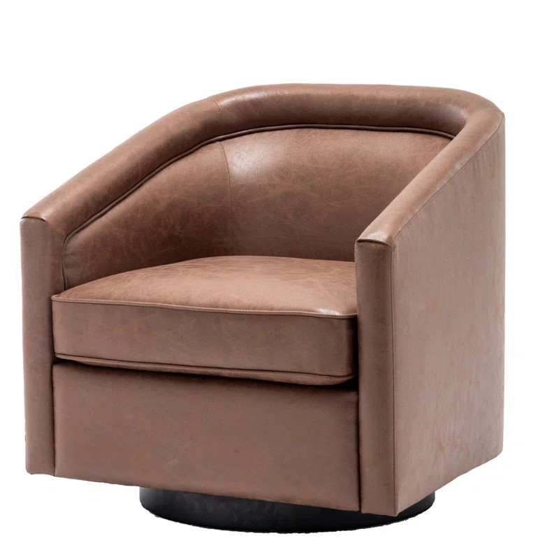 Kiersten Upholstered Swivel Barrel Chair | Wayfair North America