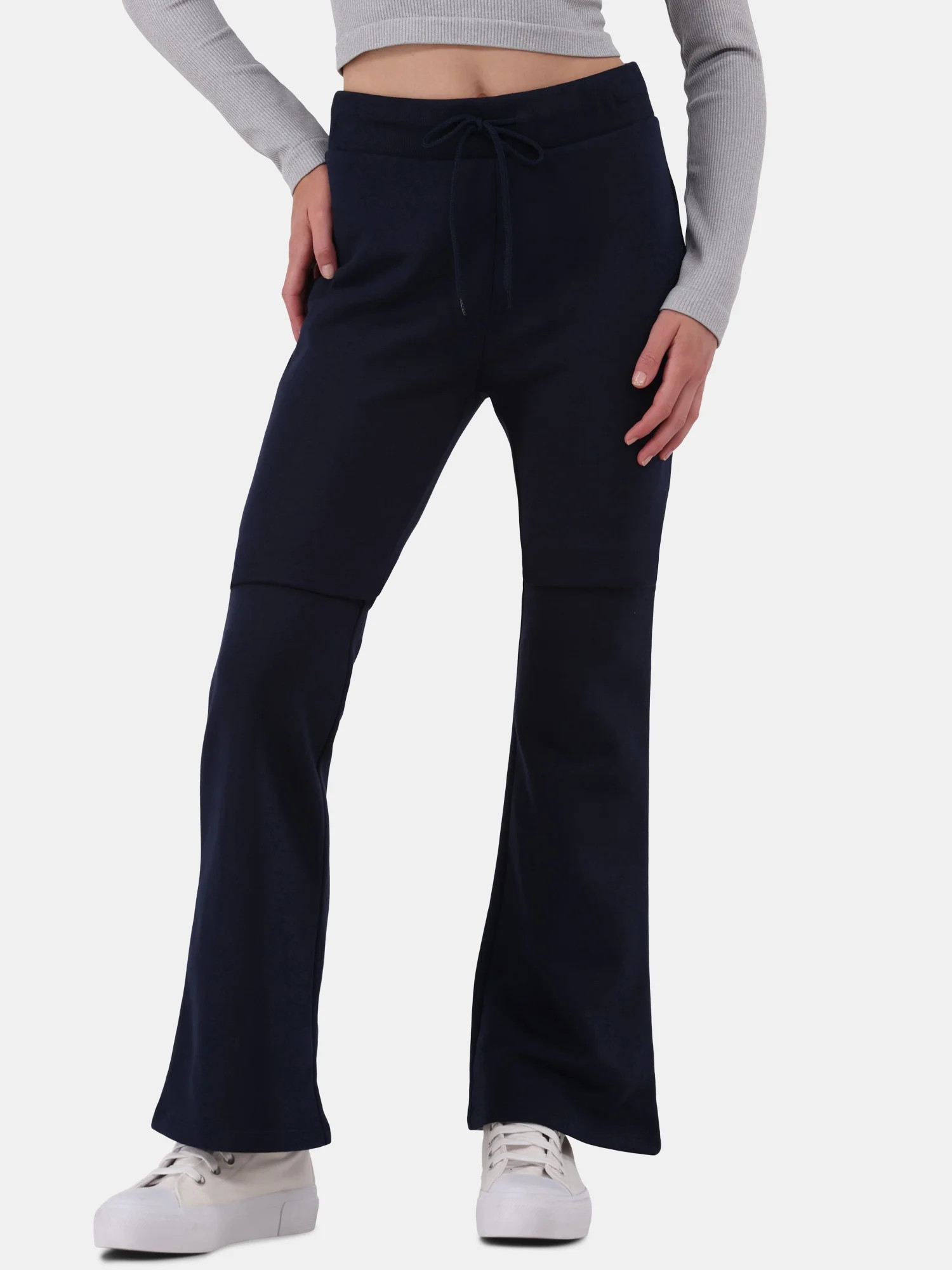 No Boundaries Fleece Flare Pants, 31.5” Inseam, Women’s and Women’s Plus | Walmart (US)