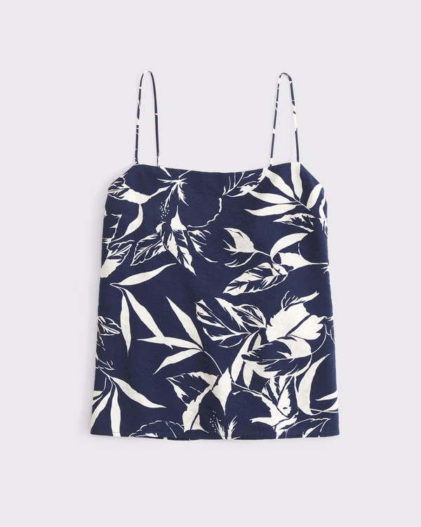 Satin Scarf Cami | Abercrombie & Fitch (US)