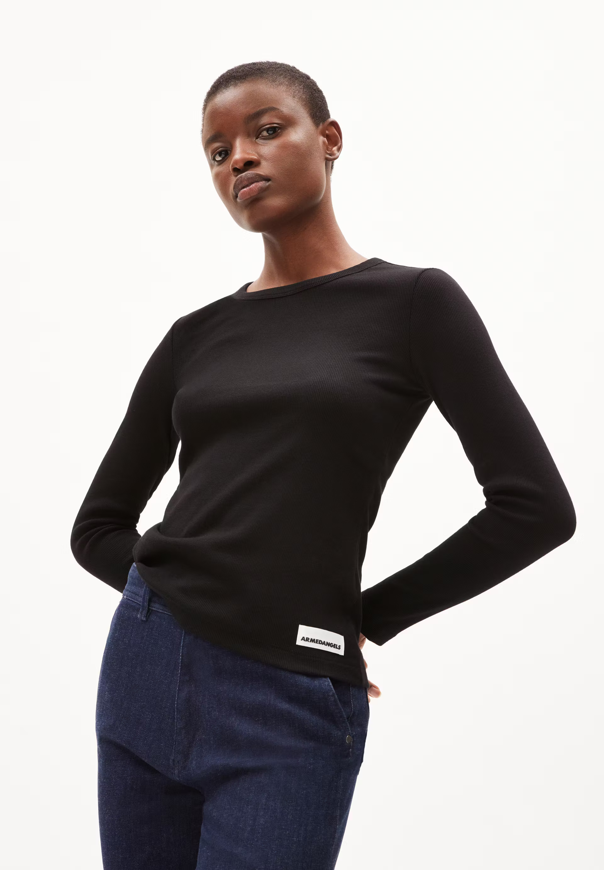 Rib-Longsleeve Regular Fit made of Organic Cotton Mix | ArmedAngels (DE)